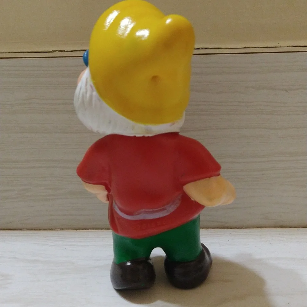 Vintage Snow White & The Seven Dwarfs "Doc" Squeaky Toy Rubber Figure - Picture 3 of 5